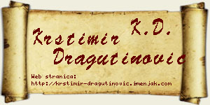 Krstimir Dragutinović vizit kartica